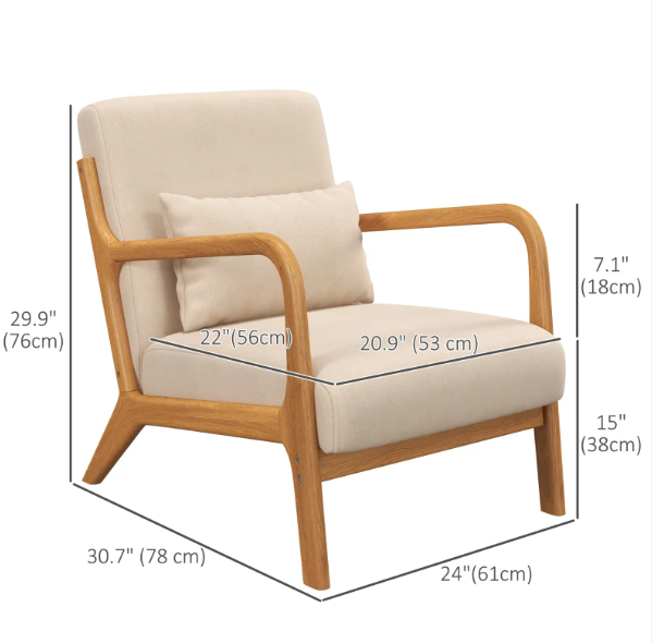 Fabric Lounge Chair, Velvet Armchair