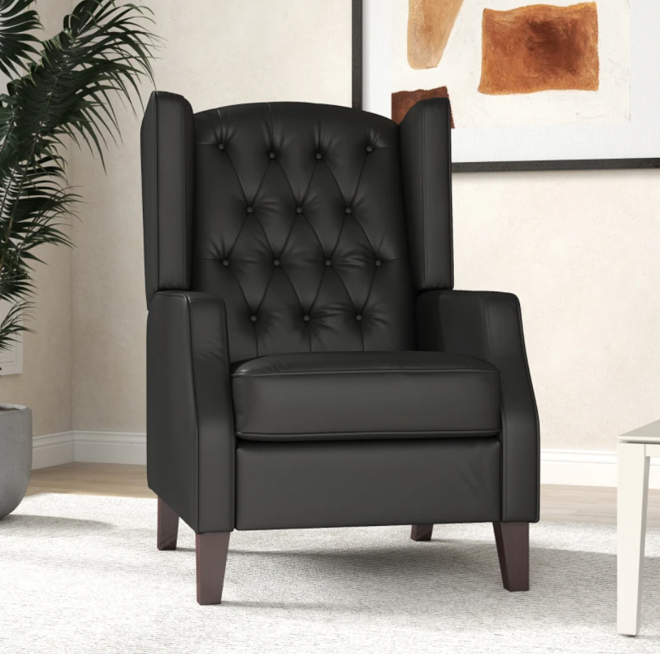 Faux Leather Armchair