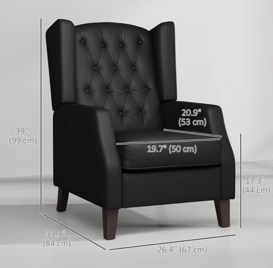 Faux Leather Armchair