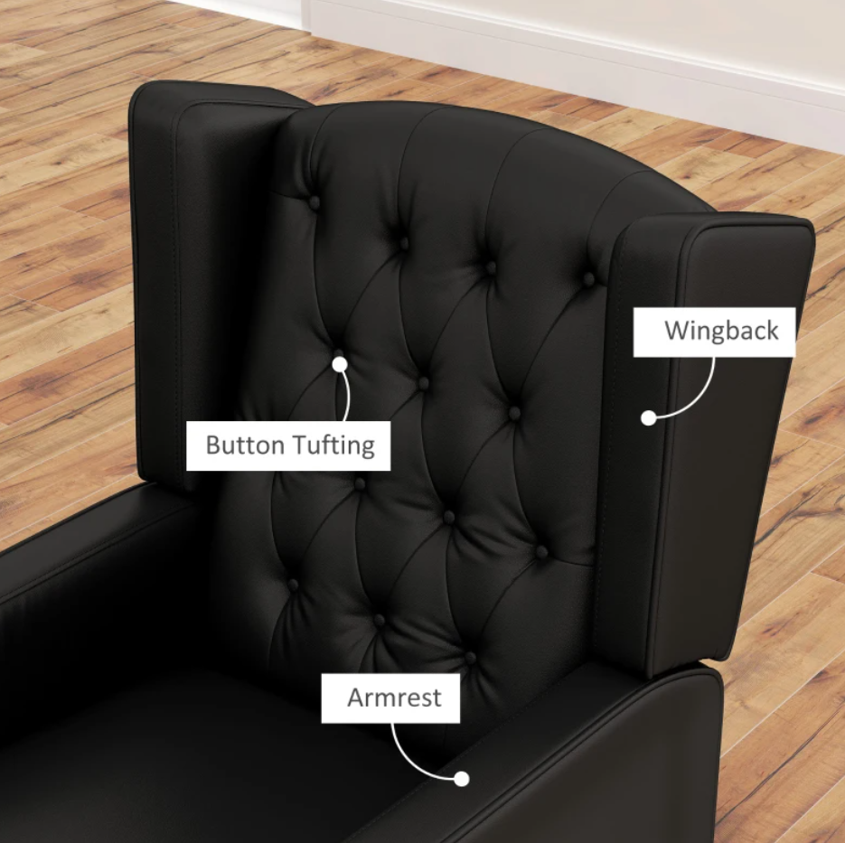 Faux Leather Armchair