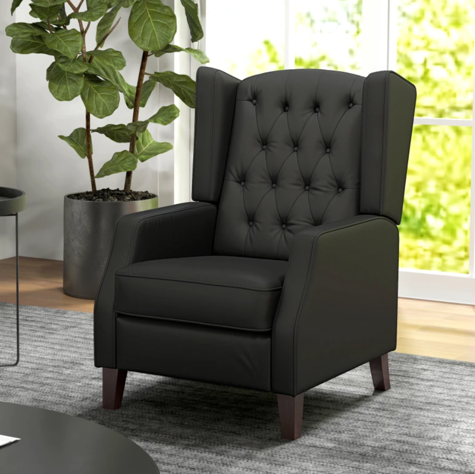 Faux Leather Armchair