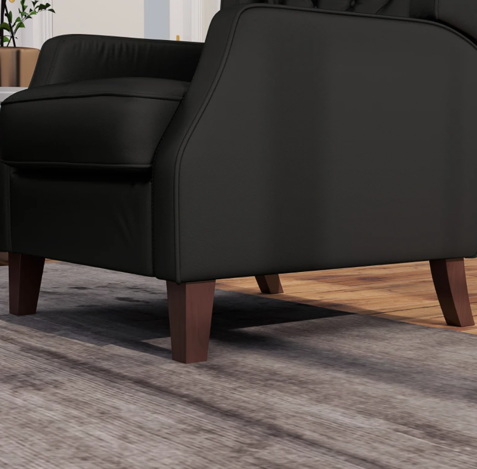 Faux Leather Armchair