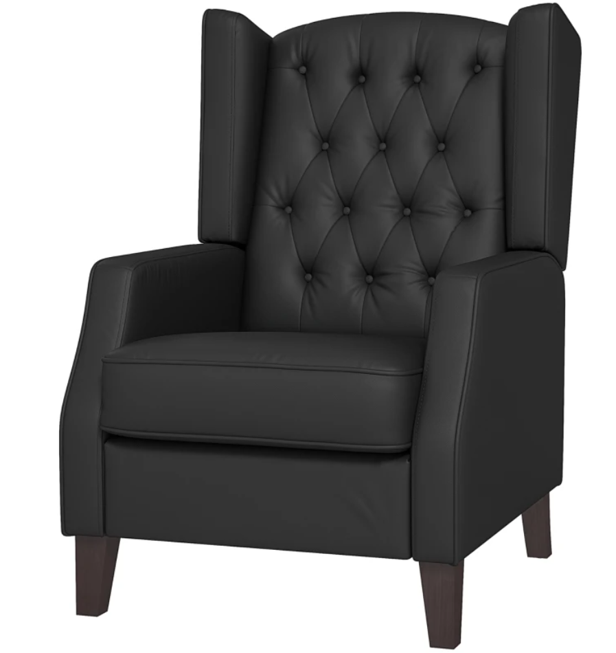 Faux Leather Armchair