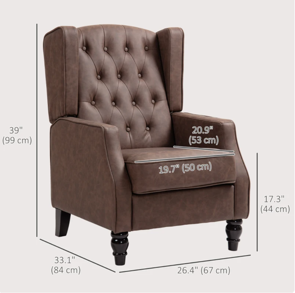 Modern Faux Leather - Brown